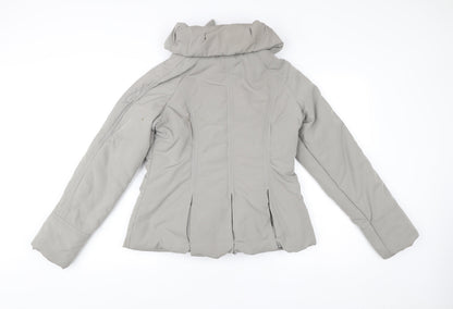 Womens UK Size 12 YAYA Grey Puffer Jacket