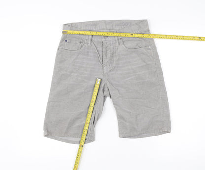 Gap Men's Grey Corduroy Chino Shorts Size 28 Regular Fit