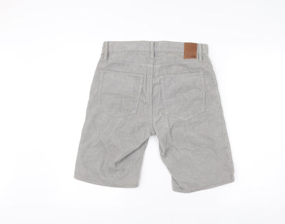 Gap Men's Grey Corduroy Chino Shorts Size 28 Regular Fit