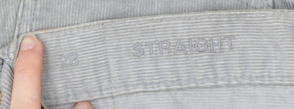 Gap Men's Grey Corduroy Chino Shorts Size 28 Regular Fit