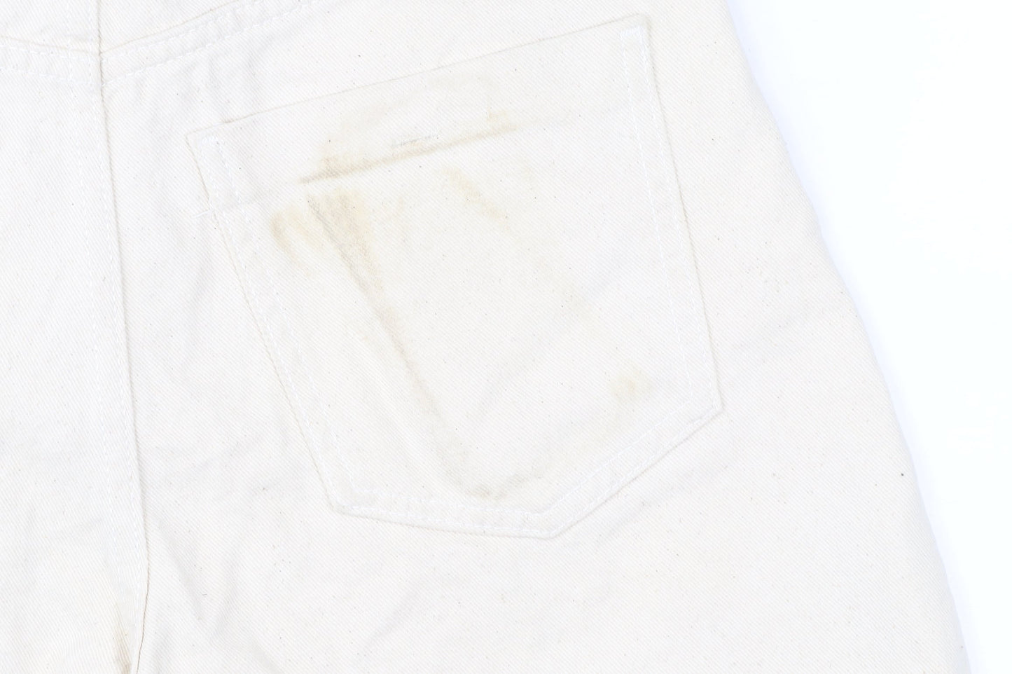 Zara Women’s Ivory High Waist Chino Shorts Size UK 2 Cotton