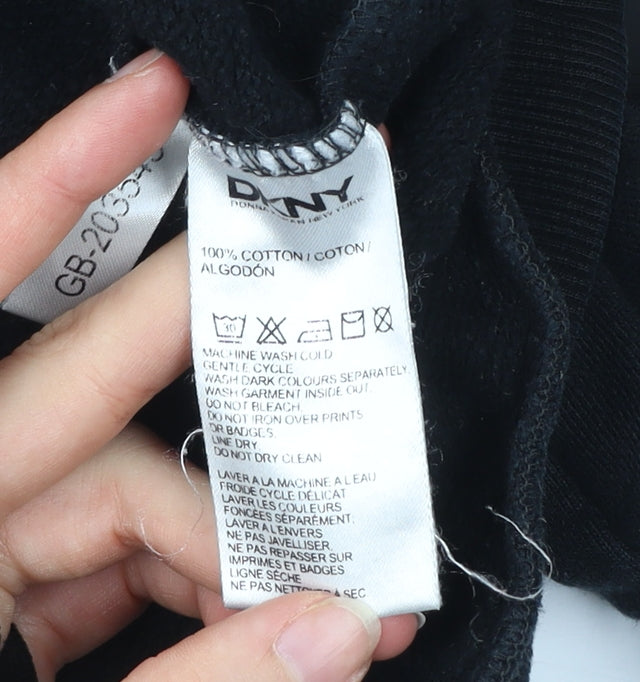 Mens UK Size S DKNY Black Pullover Sweatshirt