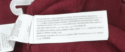 Hollister Women’s Red Pullover Hoodie S Logo Graphic Cotton Blend