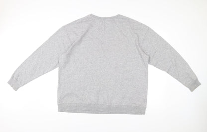 New Look Curves Women’s Grey Bronx Sweatshirt UK 18 Long Sleeve