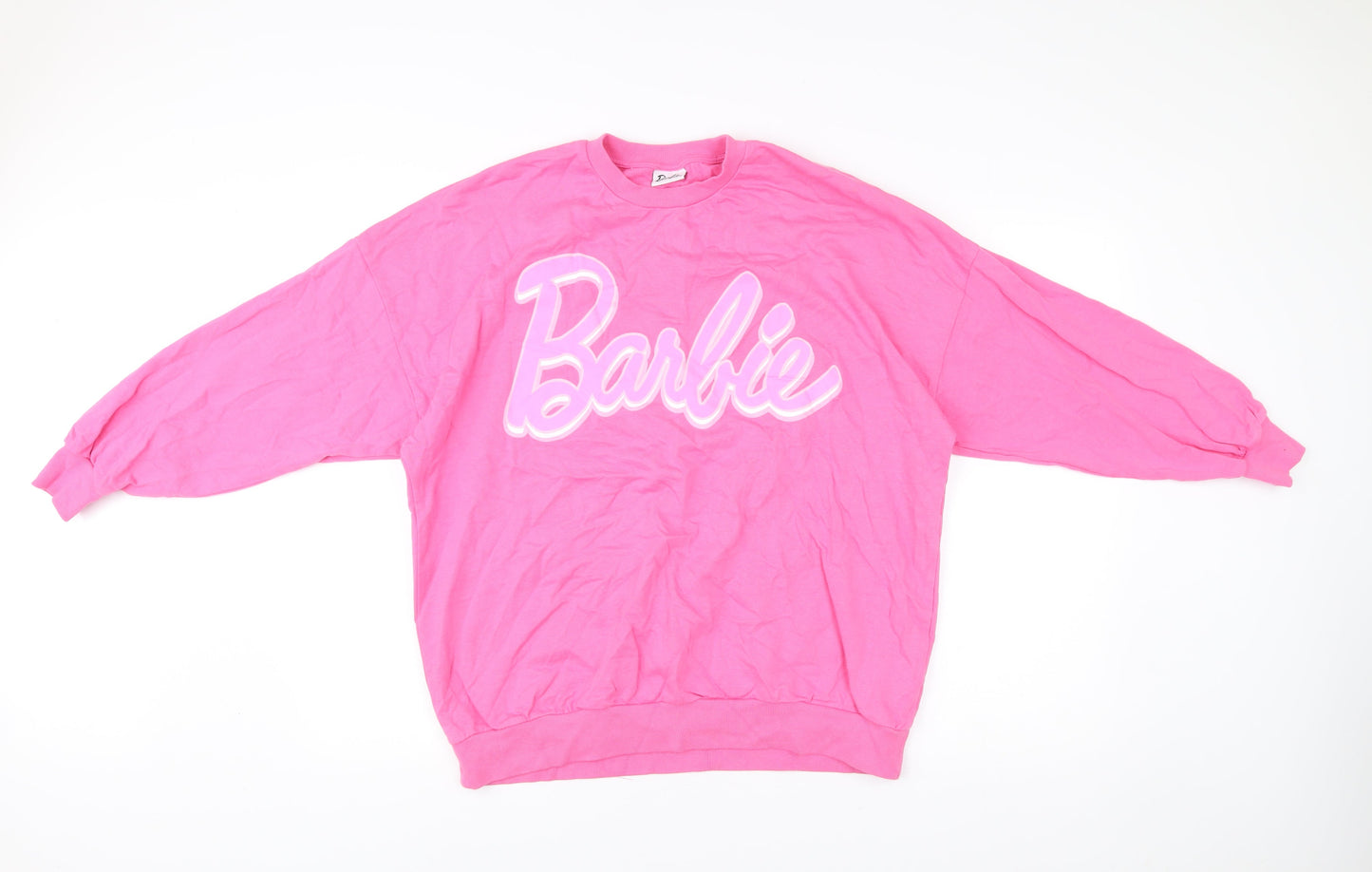 George Women’s Pink Barbie Logo Pullover Sweatshirt Size 12