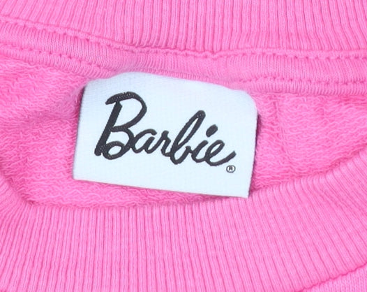George Women’s Pink Barbie Logo Pullover Sweatshirt Size 12