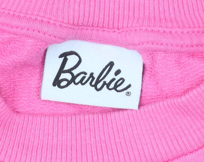 George Women’s Pink Barbie Logo Pullover Sweatshirt Size 12