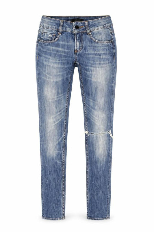 Womens UK Size 25 Firetrap Slim Fit Tapered Blue Jeans