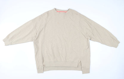 Mens UK Size M River Island Beige Pullover Sweatshirt