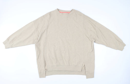 Mens UK Size M River Island Beige Pullover Sweatshirt