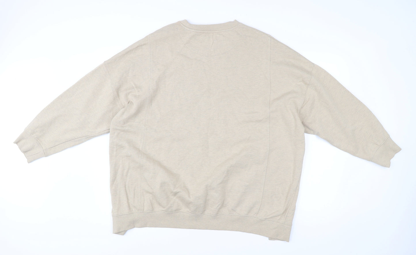 Mens UK Size M River Island Beige Pullover Sweatshirt