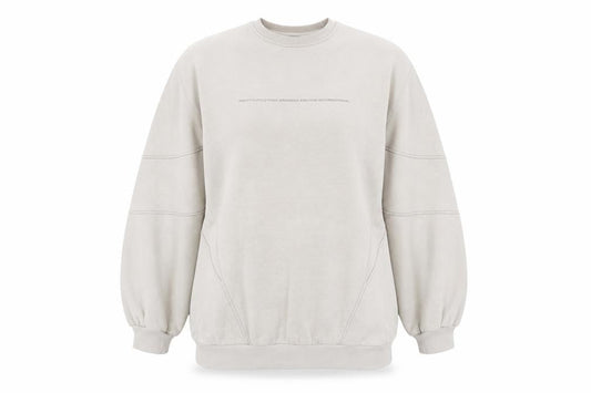 PrettyLittleThing Womens Beige Logo Sweatshirt Size 12 Pullover