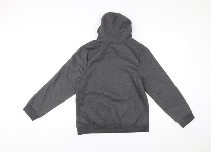 Slazenger Boys Grey Pullover Hoodie 13 Years Sports Casual Hooded Sweatshirt