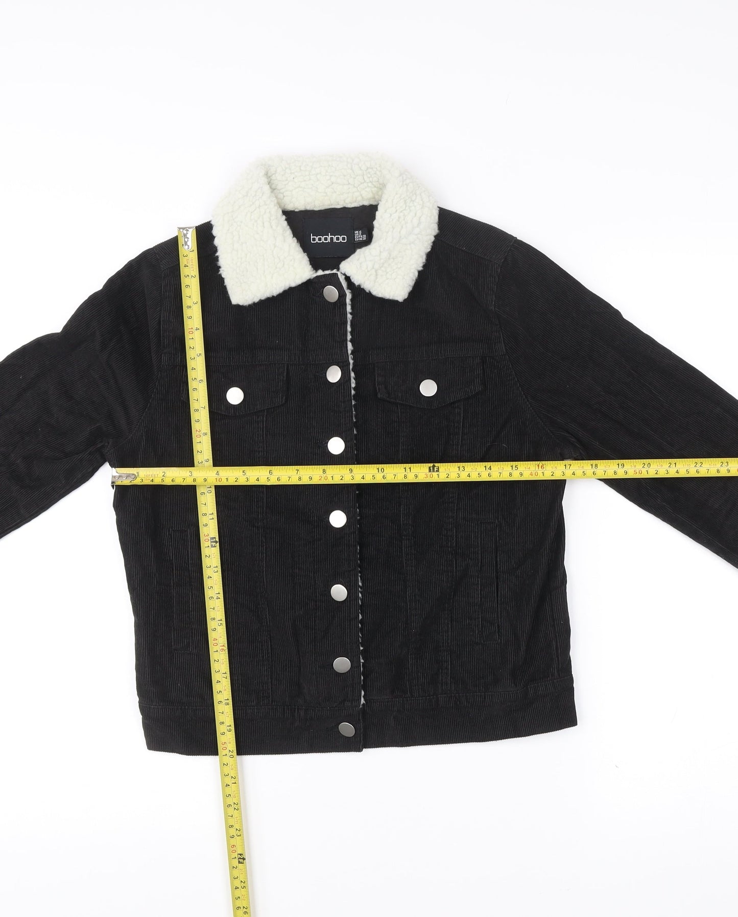 Womens UK Size 6 Boohoo Black Basic Jacket
