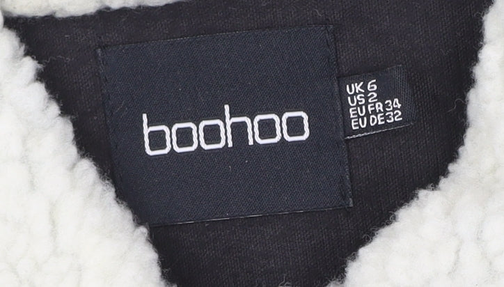 Womens UK Size 6 Boohoo Black Basic Jacket