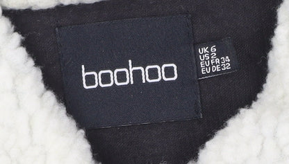 Womens UK Size 6 Boohoo Black Basic Jacket