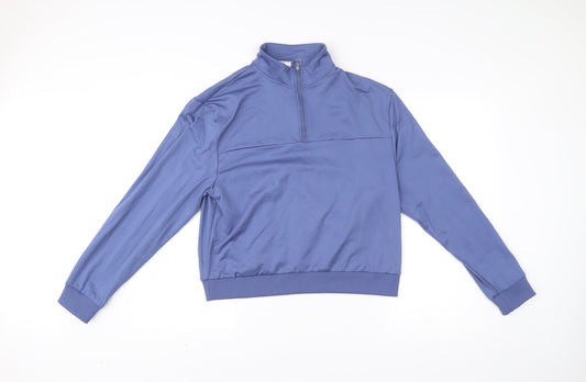 Decathlon Women’s Blue Track Jacket Size 12 Polyester Elastane