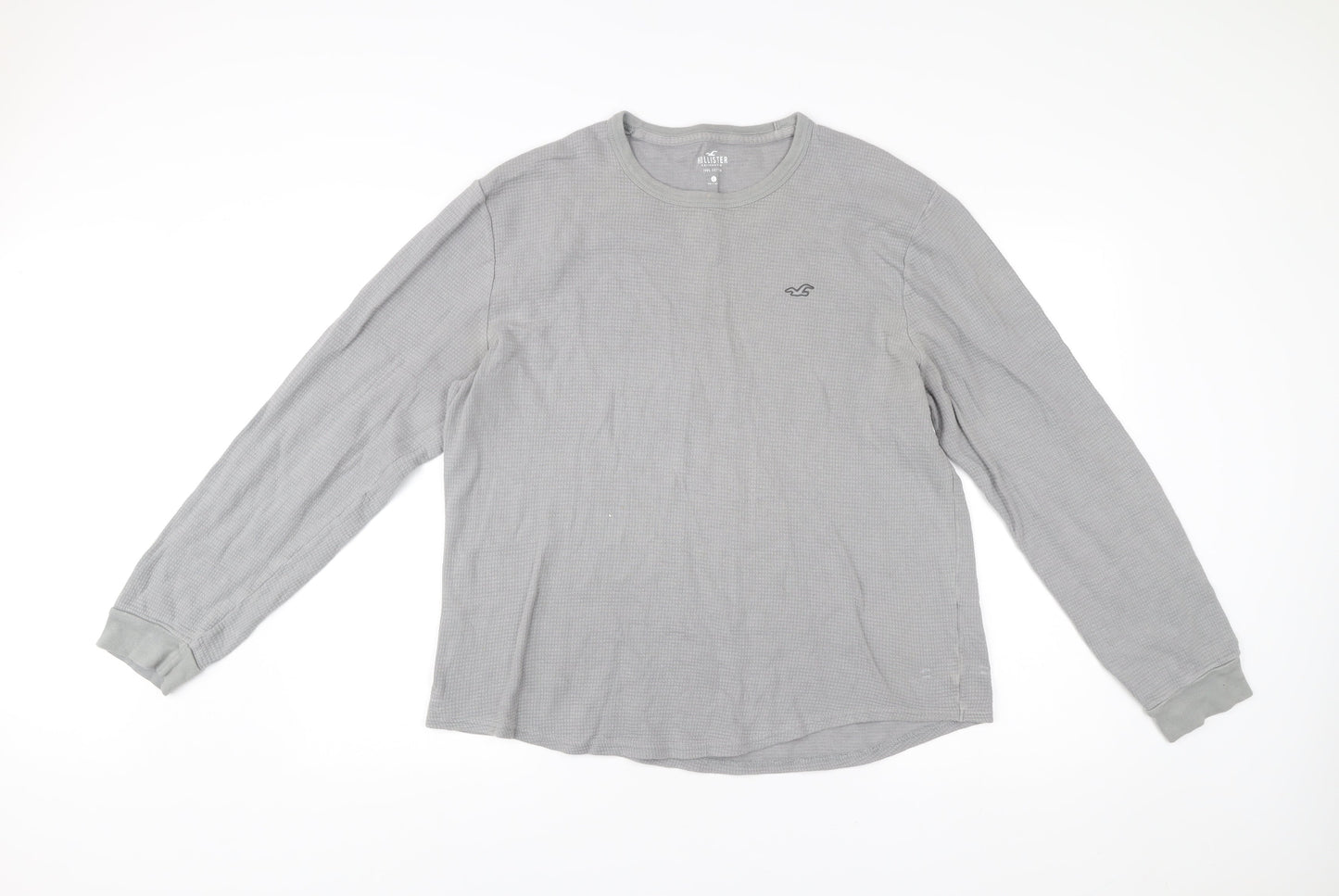 Mens UK Size L Hollister Grey Pullover Sweatshirt