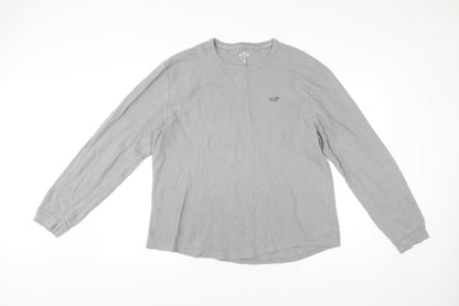 Mens UK Size L Hollister Grey Pullover Sweatshirt