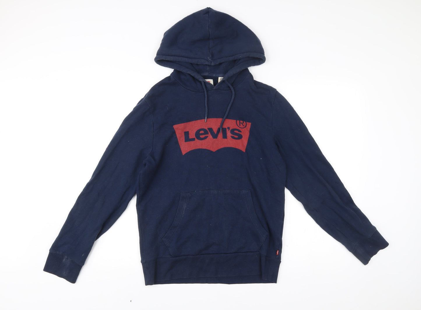 Mens UK Size S Levi's Blue Pullover Hoodie