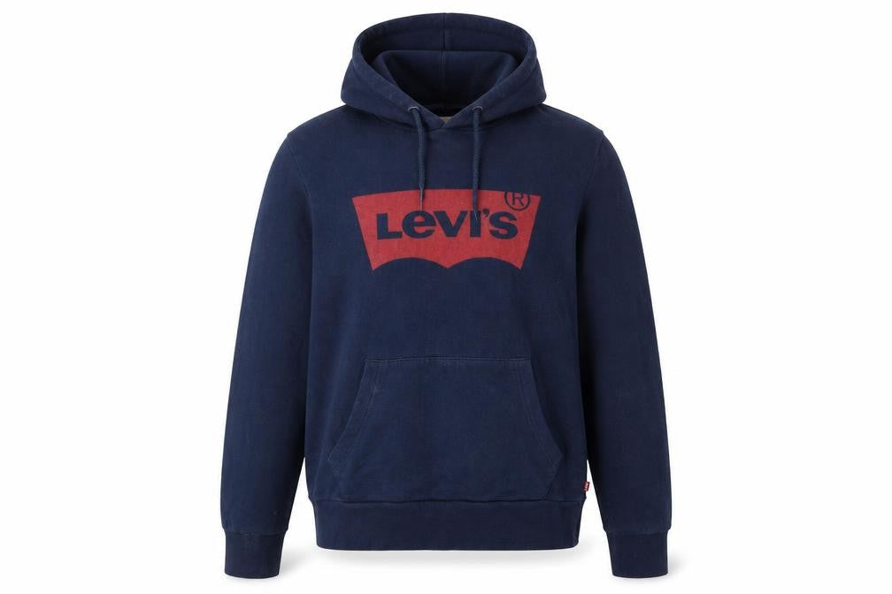 Mens UK Size S Levi's Blue Pullover Hoodie