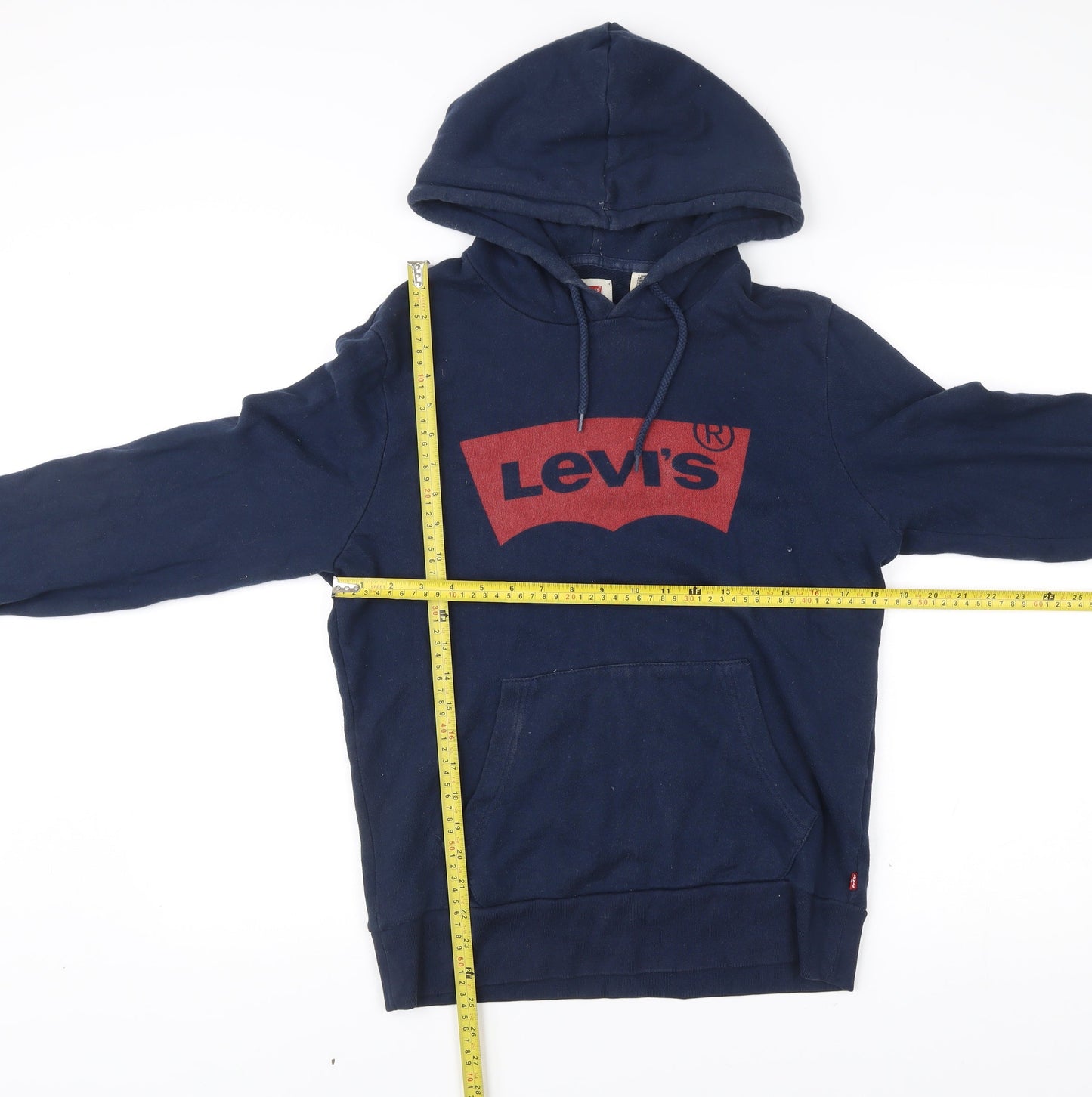 Mens UK Size S Levi's Blue Pullover Hoodie