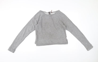 Sweaty Betty Women Grey Small Pullover Sweatshirt Zip Activewear