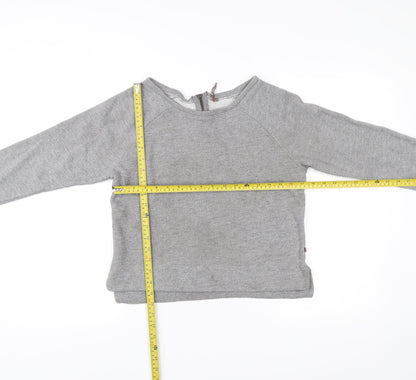 Sweaty Betty Women Grey Small Pullover Sweatshirt Zip Activewear
