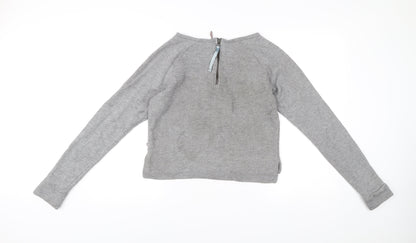Sweaty Betty Women Grey Small Pullover Sweatshirt Zip Activewear