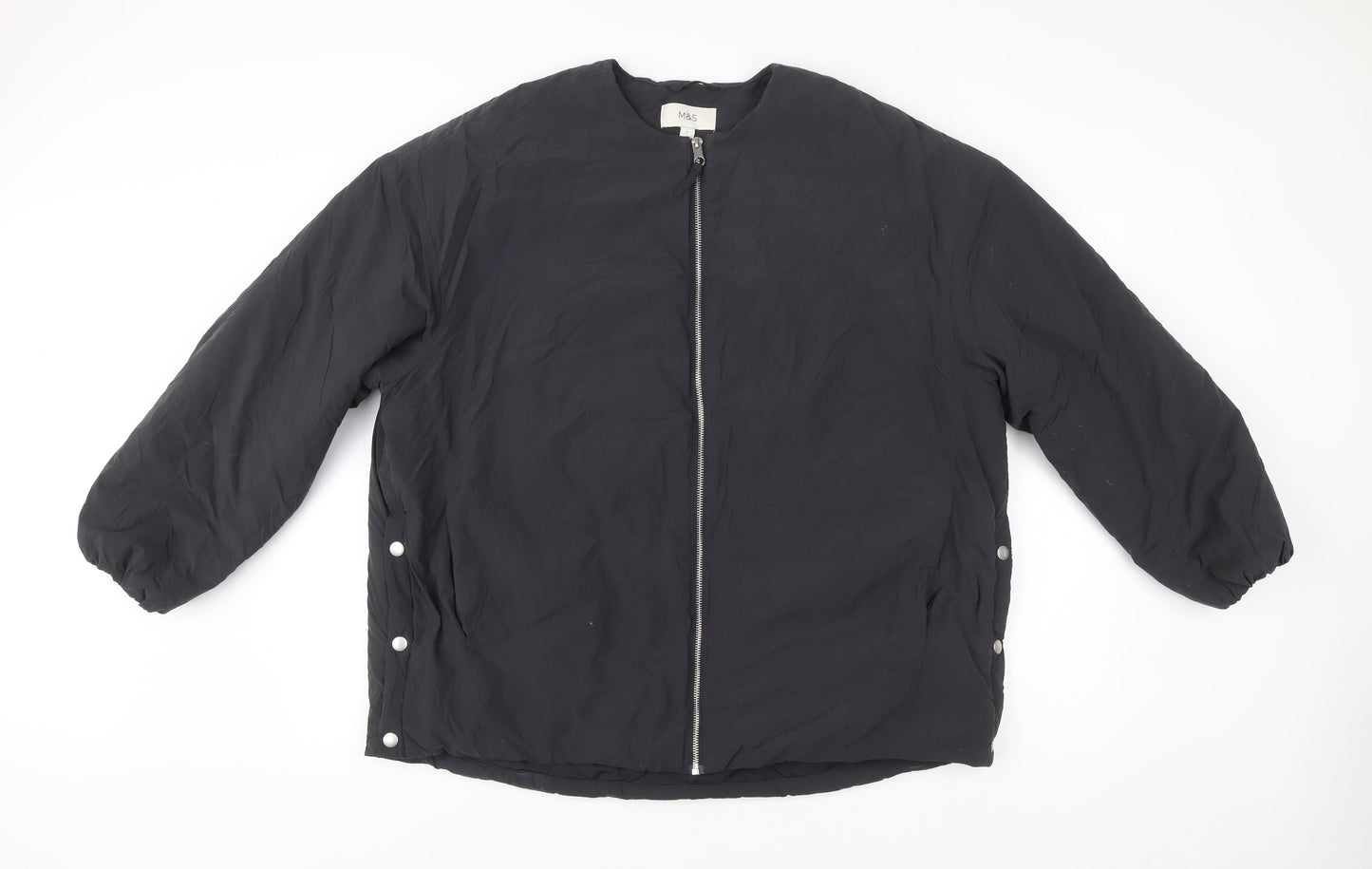 Mens UK Size L Marks and Spencer Black Basic Jacket