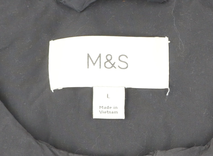 Mens UK Size L Marks and Spencer Black Basic Jacket