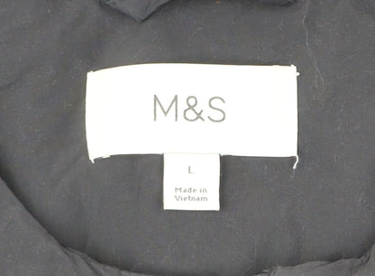 Mens UK Size L Marks and Spencer Black Basic Jacket