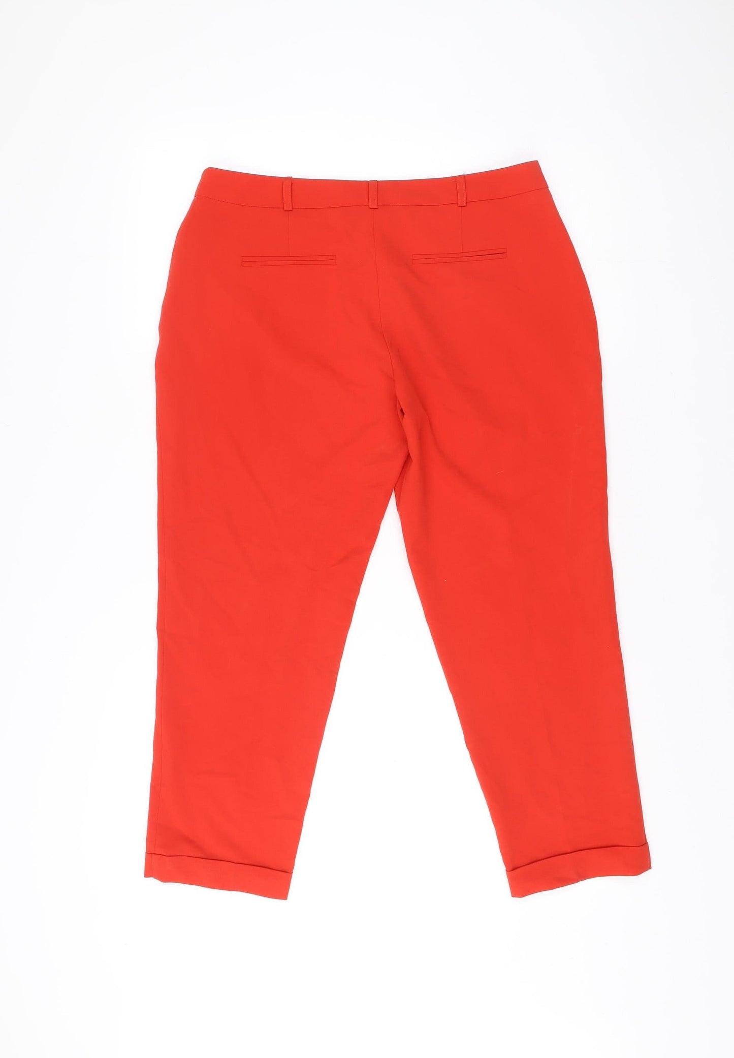 Womens UK Size 12 Dorothy Perkins Slim Fit BusinessCasualWorkwear Red Trousers