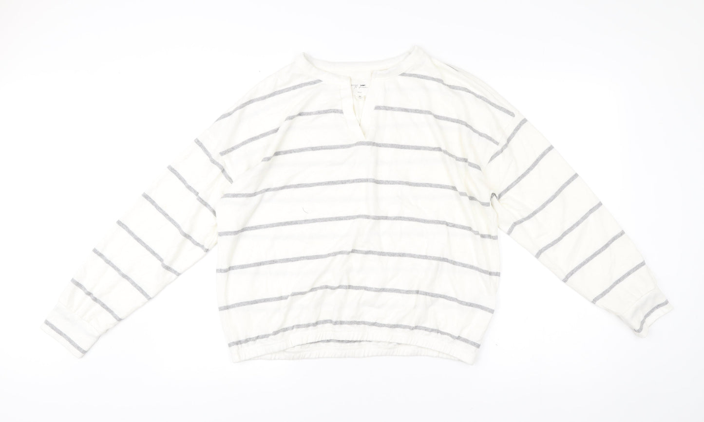 Womens UK Size M NEXT White Pullover Jumper