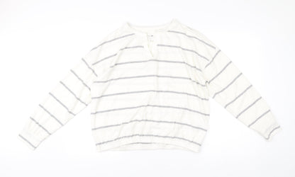 Womens UK Size M NEXT White Pullover Jumper