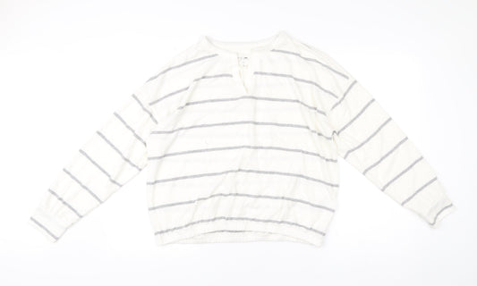 Womens UK Size M NEXT White Pullover Jumper