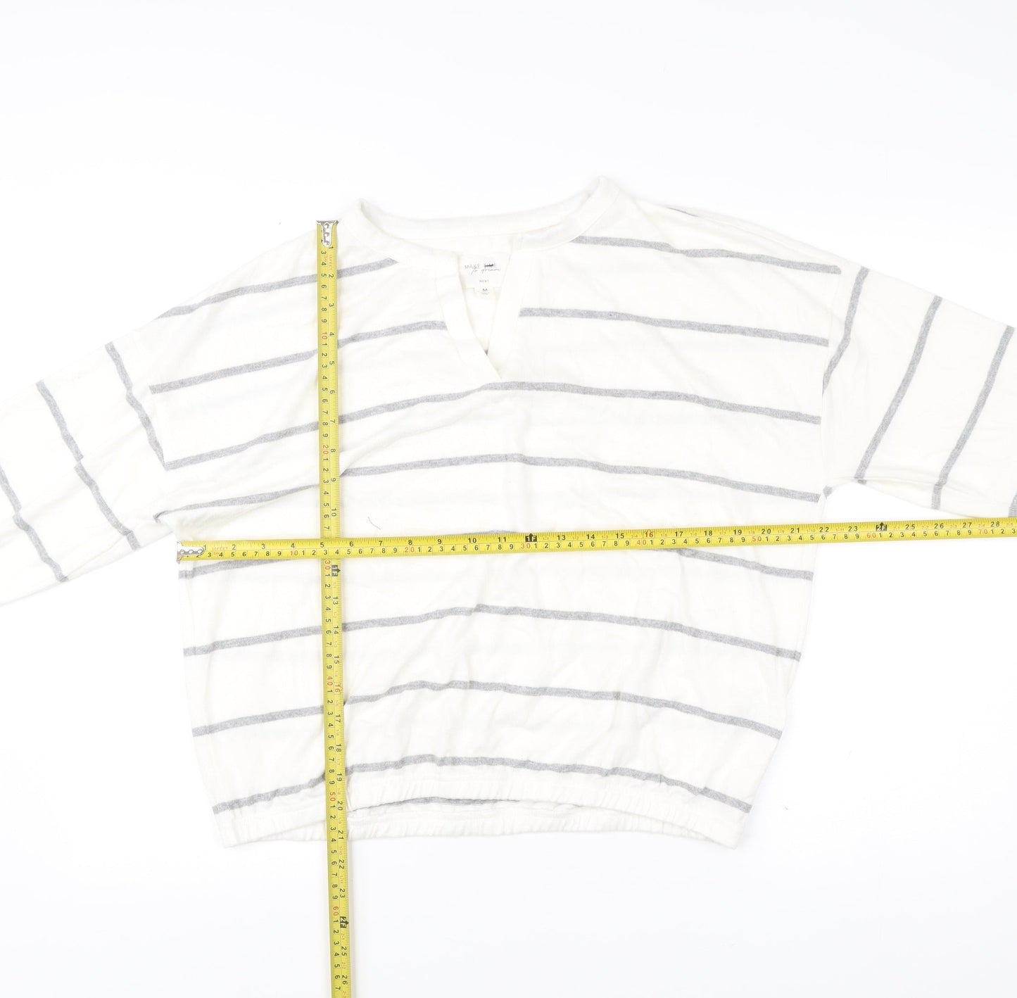 Womens UK Size M NEXT White Pullover Jumper