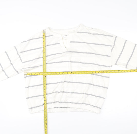 Womens UK Size M NEXT White Pullover Jumper