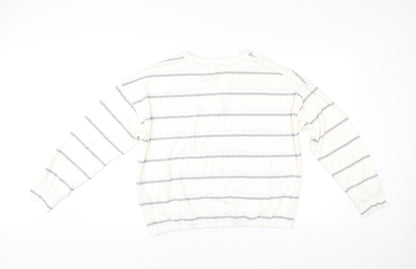 Womens UK Size M NEXT White Pullover Jumper
