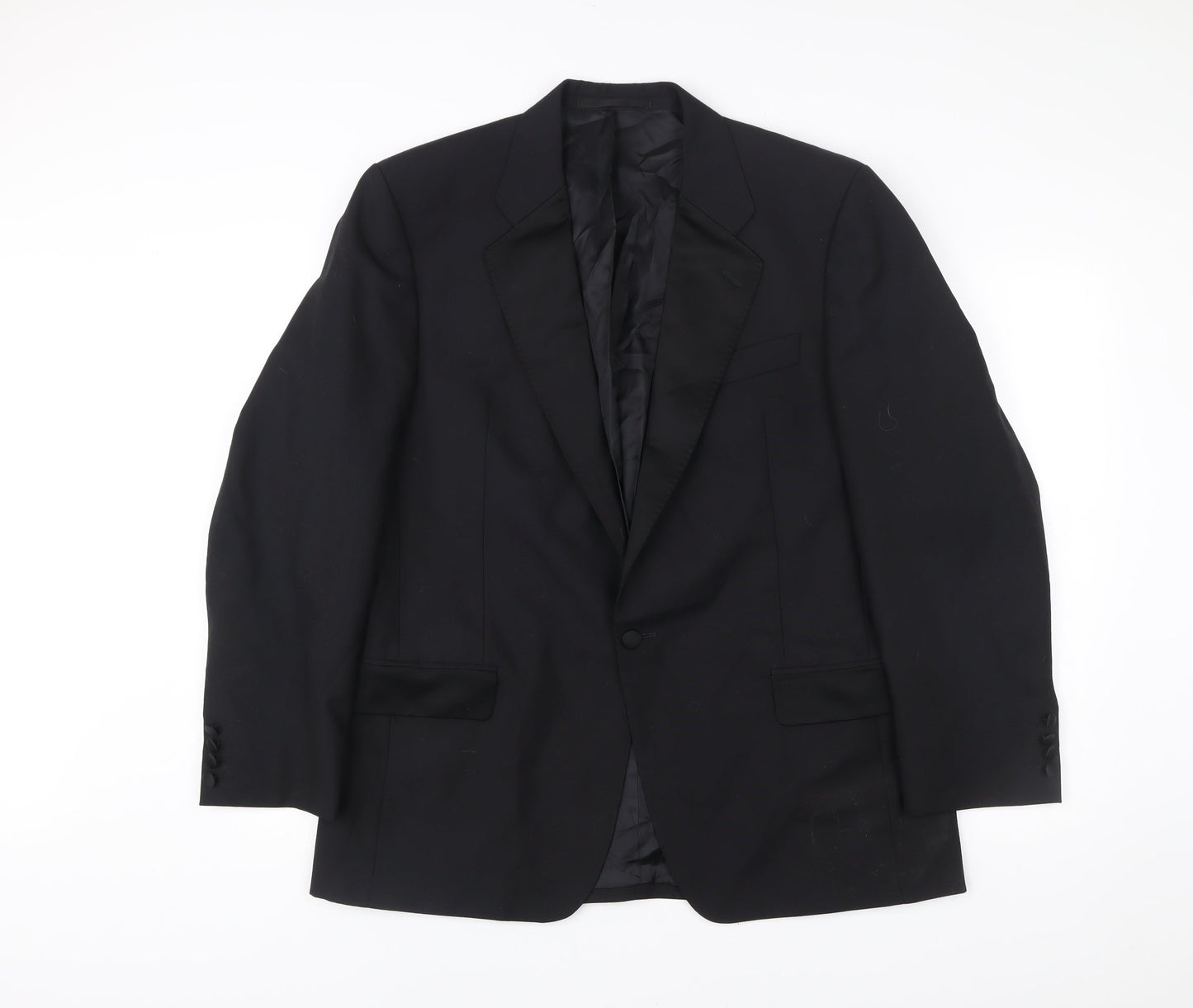Berwin & Berwin Men’s Black Wool Blazer Jacket 42R Notch Lapel