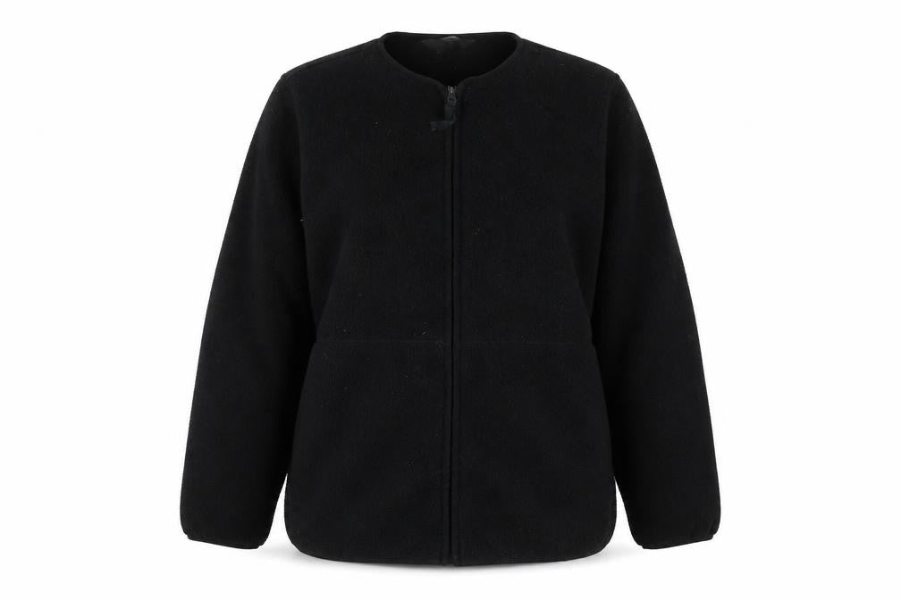 Marks and Spencer Women’s Black M Fleece Zip Jacket Regular Fit