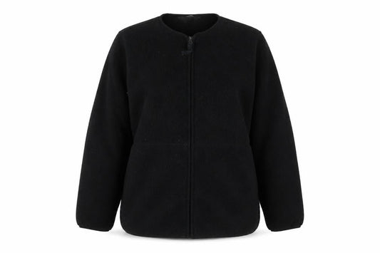 Marks and Spencer Women’s Black M Fleece Zip Jacket Regular Fit