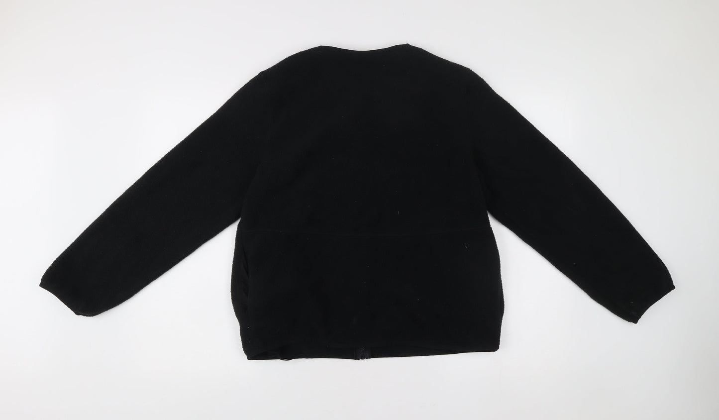 Marks and Spencer Women’s Black M Fleece Zip Jacket Regular Fit