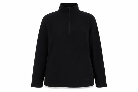 Peter Storm Womens Black Size 16 Fleece 1/2 Zip Jacket Outdoor Hiking