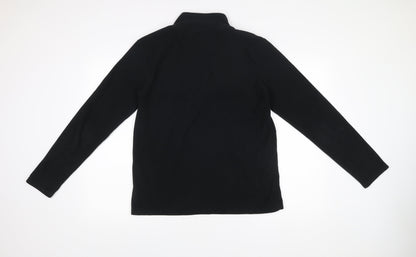 Peter Storm Womens Black Size 16 Fleece 1/2 Zip Jacket Outdoor Hiking