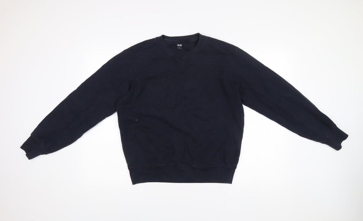 Uniqlo Men’s Black Small Sweatshirt Pullover Crew Neck Long Sleeve