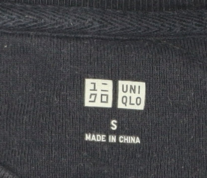 Uniqlo Men’s Black Small Sweatshirt Pullover Crew Neck Long Sleeve