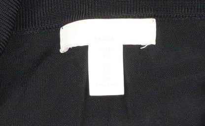 BASICS Men’s Black XL Polo Shirt Short Sleeve Viscose Blend