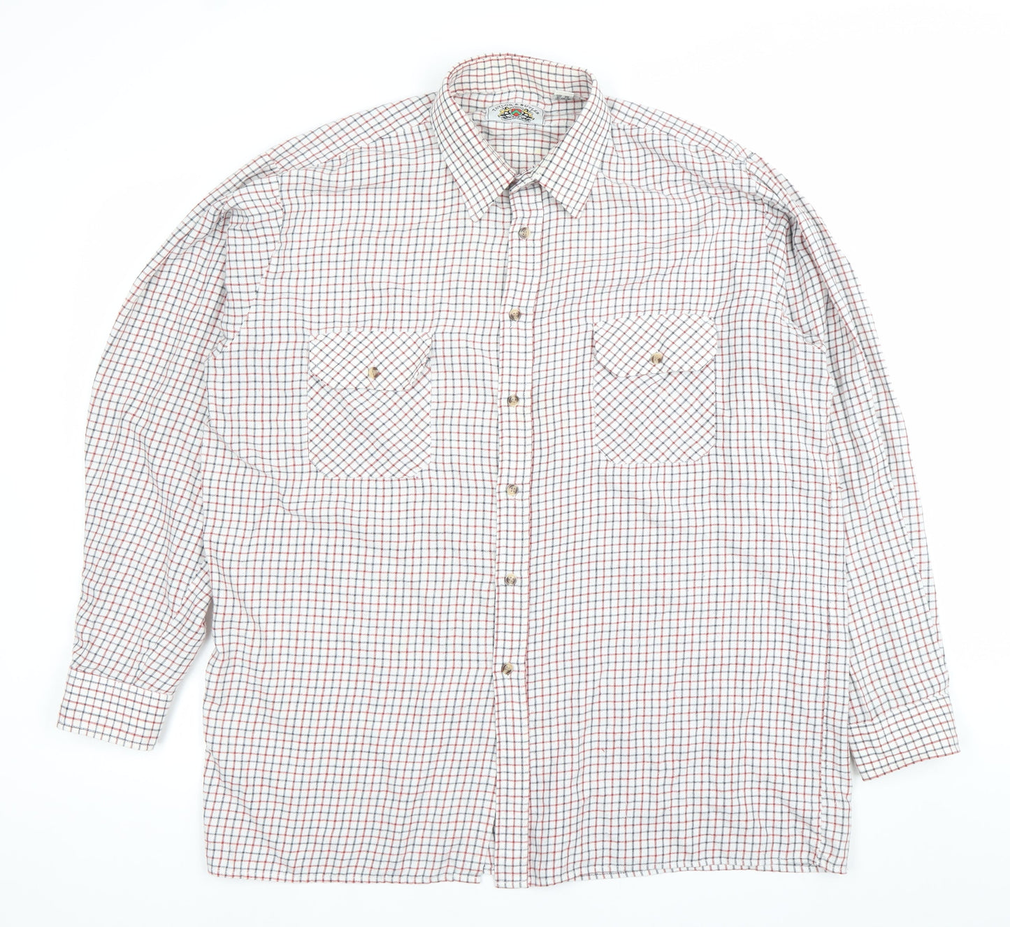 Taylor & Butler Men's Multicoloured Check Long Sleeve Shirt L