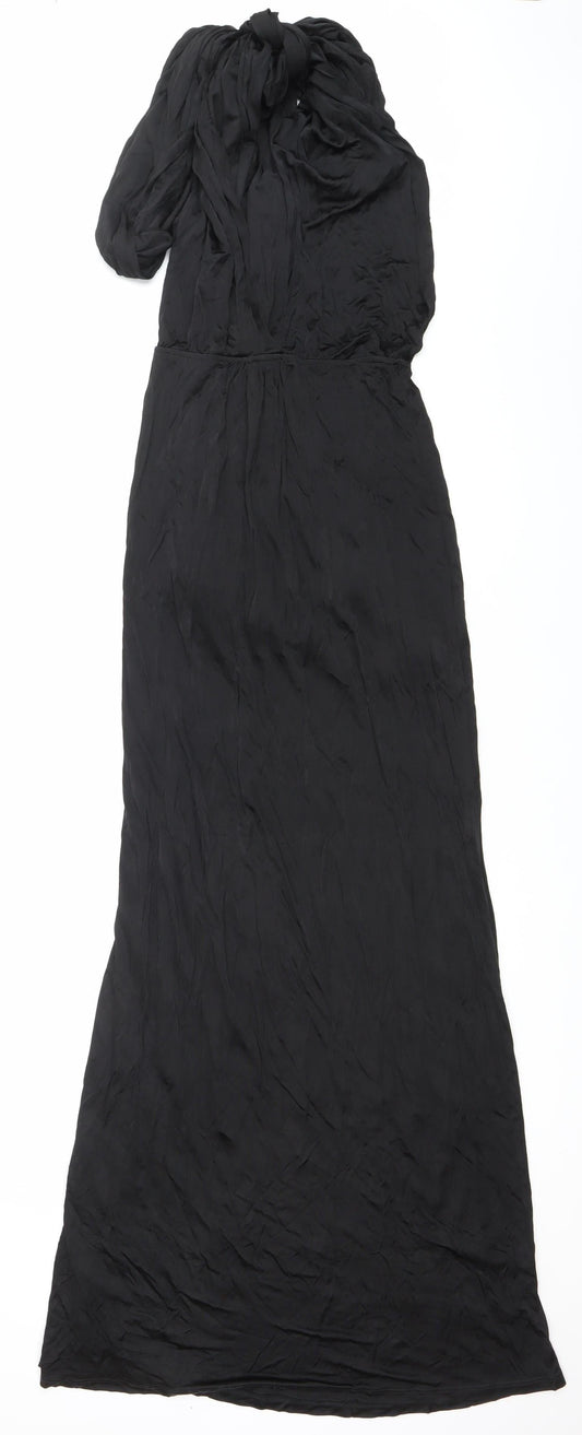 Oasis Women’s Black Maxi Strapless Formal Dress Size S